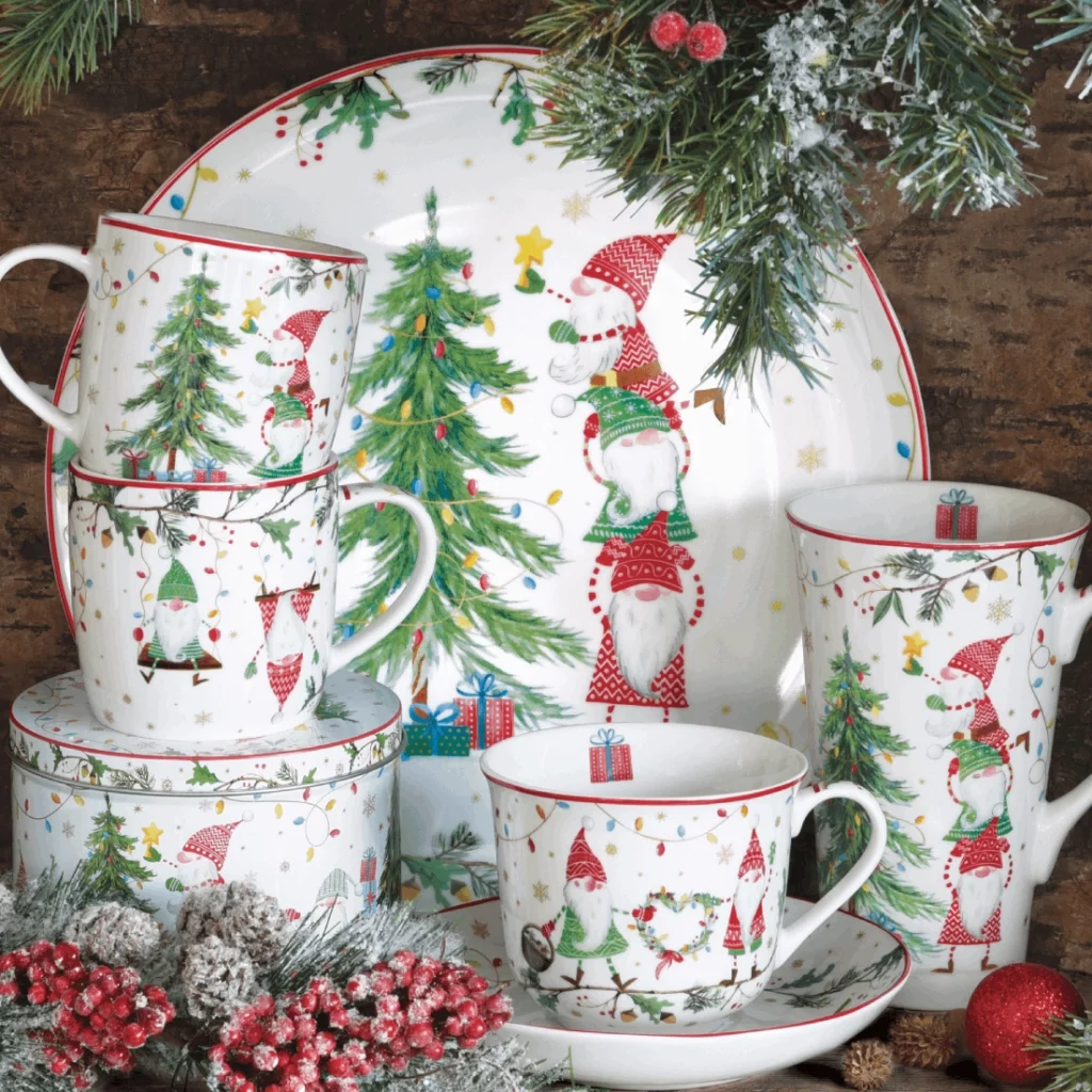 Кружка с блюдцем READY FOR CHRISTMAS 400 мл