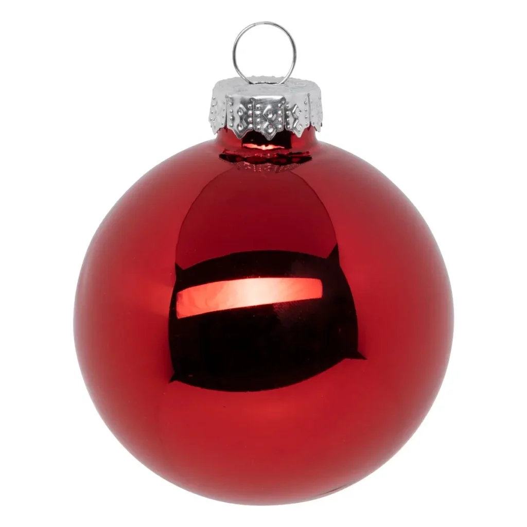 Набор ёлочных игрушек BALL GOLD/RED/SILVER 6 см 12 шт