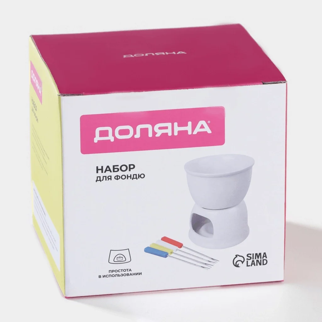 Набор для фондю Глянец 11 х 13 см 4 шпажки