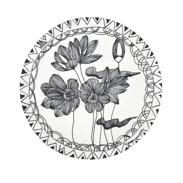 Персонник BLACK FLOWERS 38 см