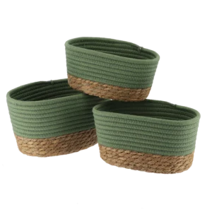 Набор корзинок для хранения TENDANCE KHAKI 3 шт