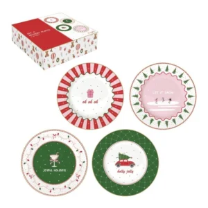 Набор тарелок CHRISTMAS TWIST 19,5 см 4 шт